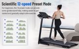 Electric Motorized Treadmill with Audio Speakers, Max. 10 MPH and Incline for Home Gym