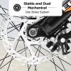 S24109 Elecony 24 Inch Fat Tire Bike Adult/Youth Full Shimano 7 Speeds Mountain Bike, Dual Disc Brake, High-Carbon Steel Frame, Front Suspension