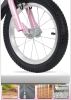 FKZNPJ 16 inch sporty kids bike with training wheels and stand Adjustable saddle Suitable for boys and girls aged 4-8 years tall Height 41-46 inches A